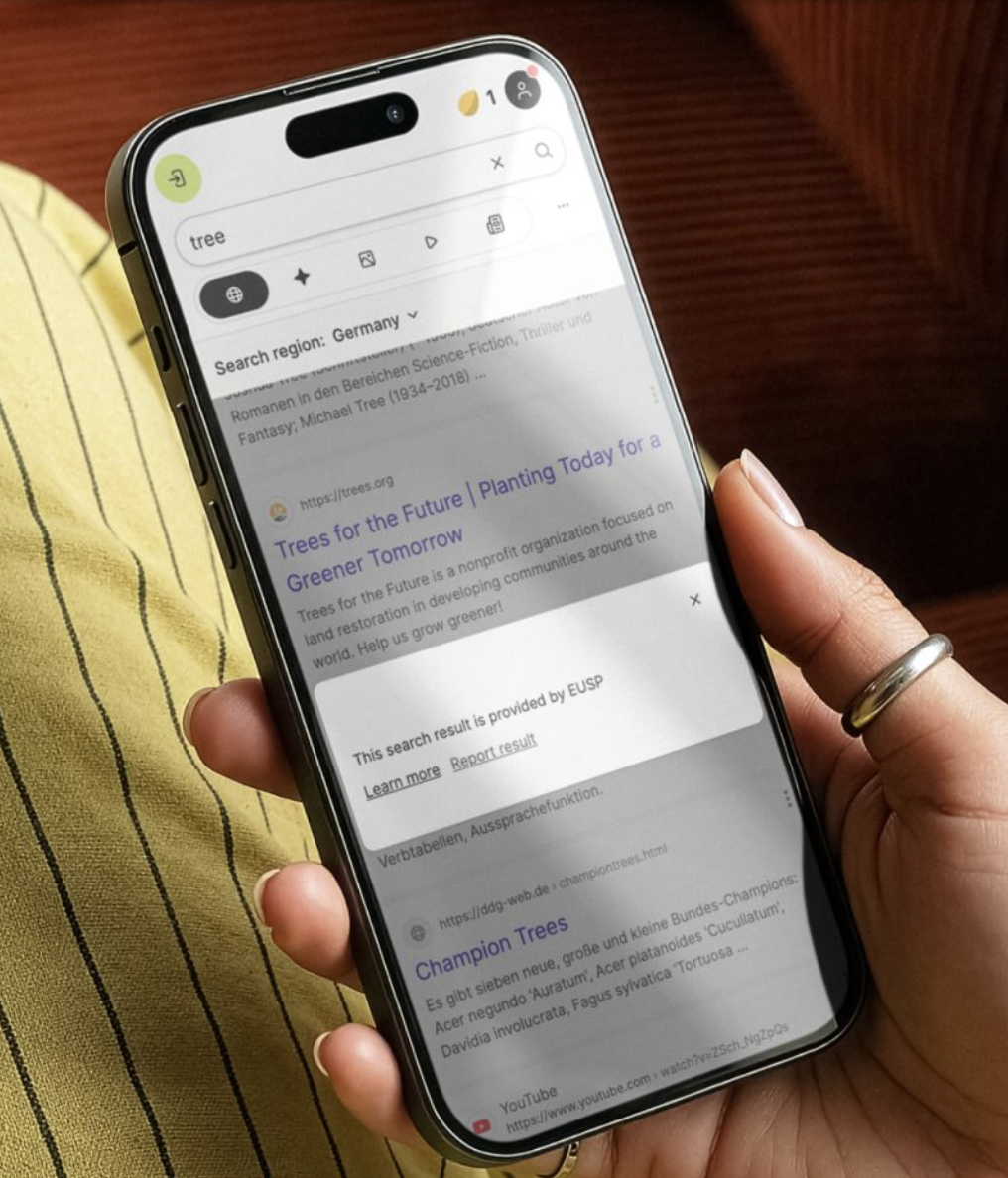 phone screen with message 
